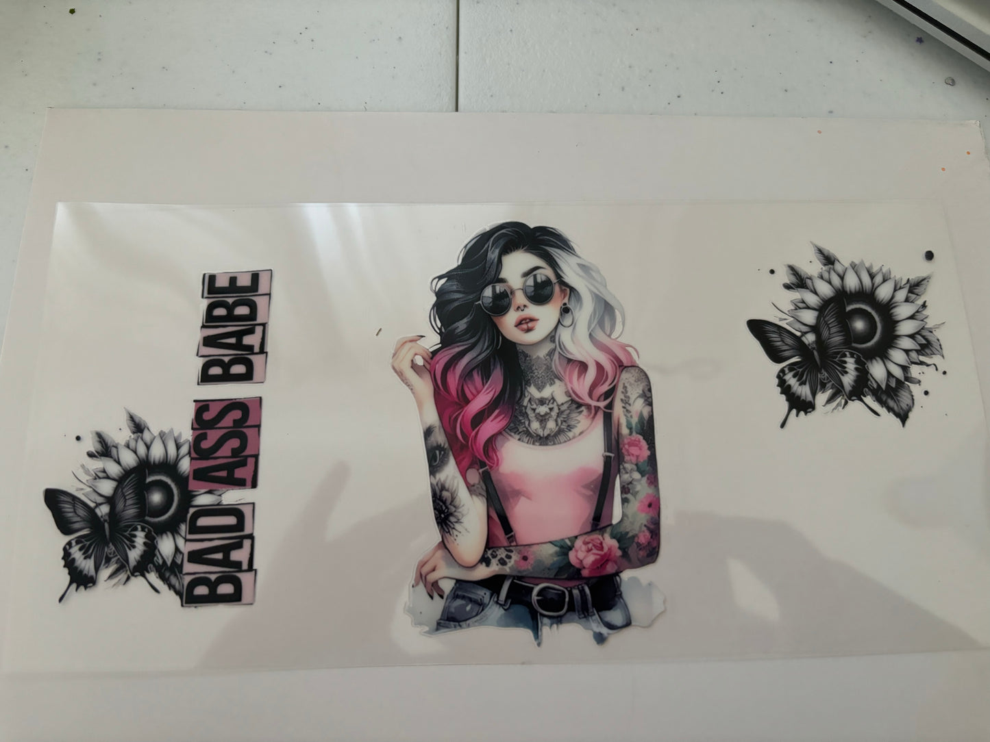 UV DTF WRAP Badass Babe