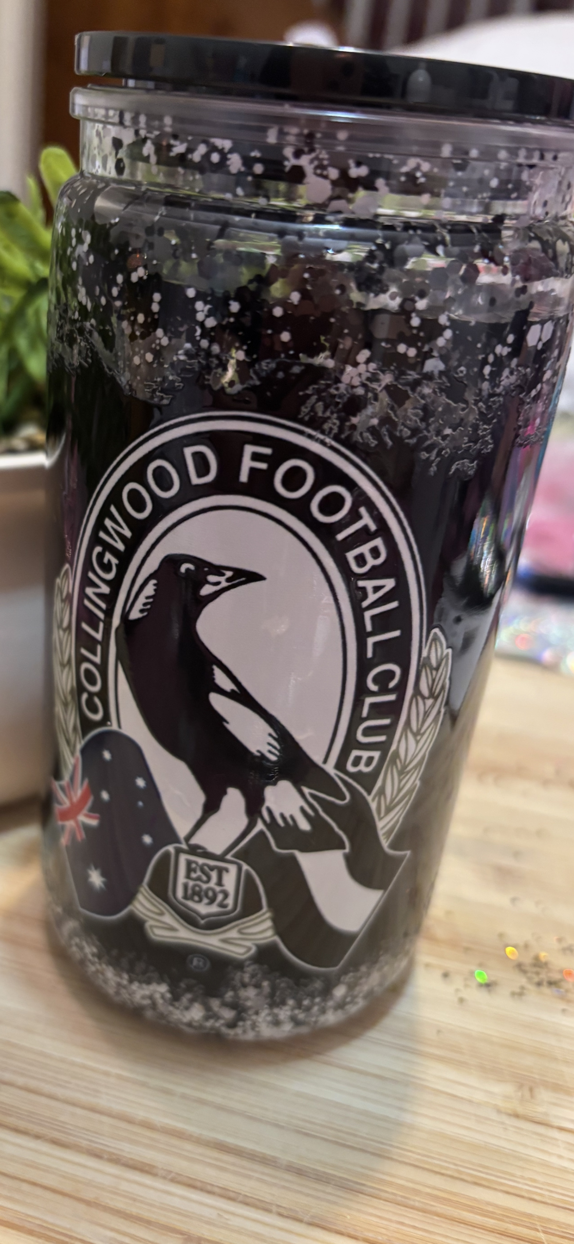 Ready To Ship 16oz Glitter Acrylic Tumbler AFL TEAMS