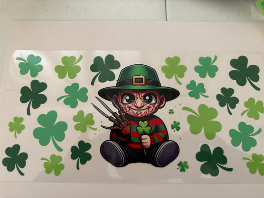 UV DTF Wrap St Patricks Day Horror Baby Freddie