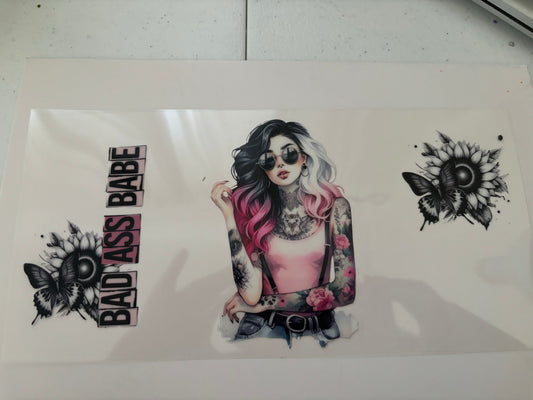 UV DTF WRAP Badass Babe