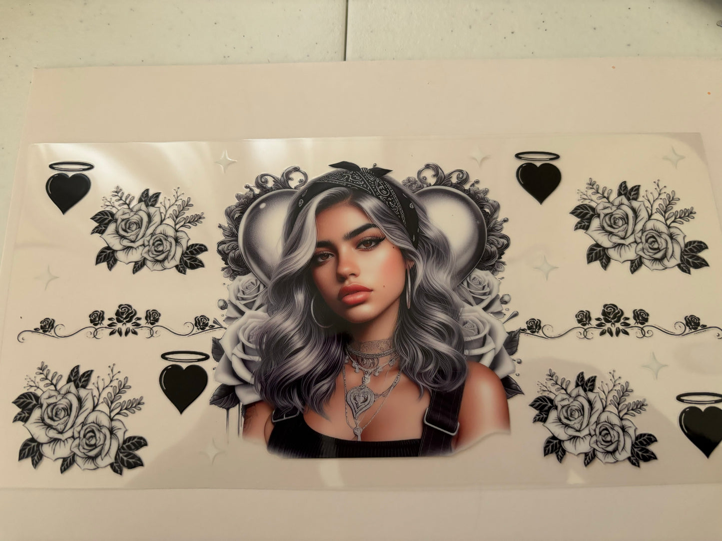 UV DTF WRAP 16oz libby tumbler Design 3