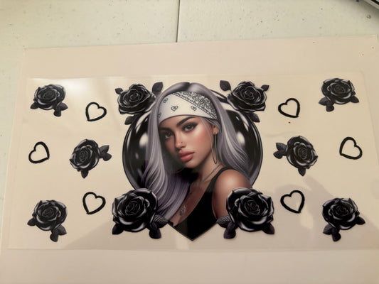 UV DTF Wrap for 16oz Libby Tumbler Design 1